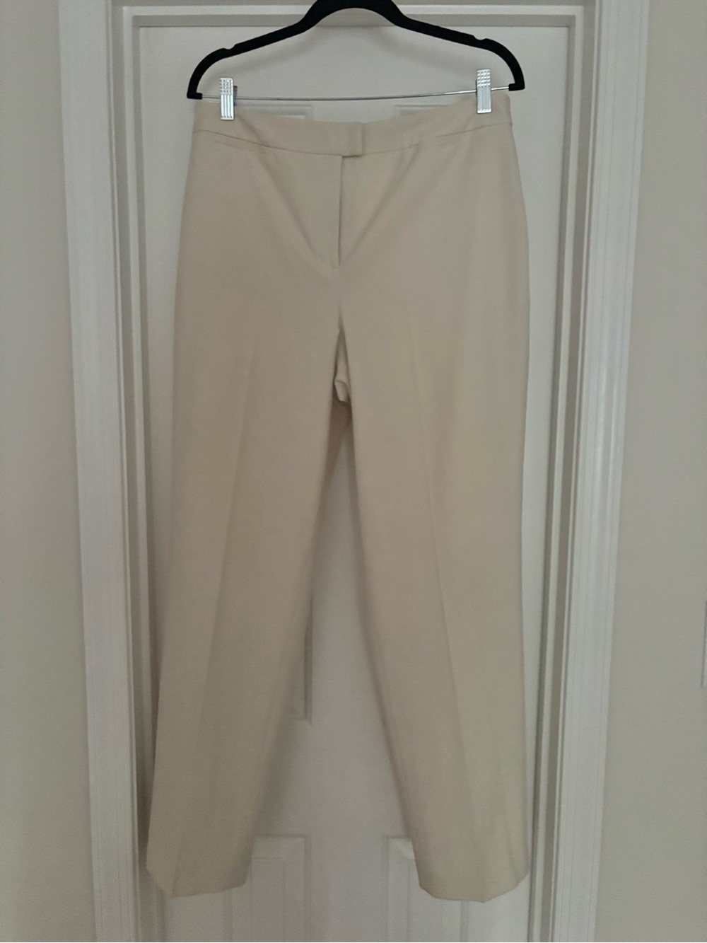 Talbots Classic Women's Straight-Leg Pants in Cream - Size 12